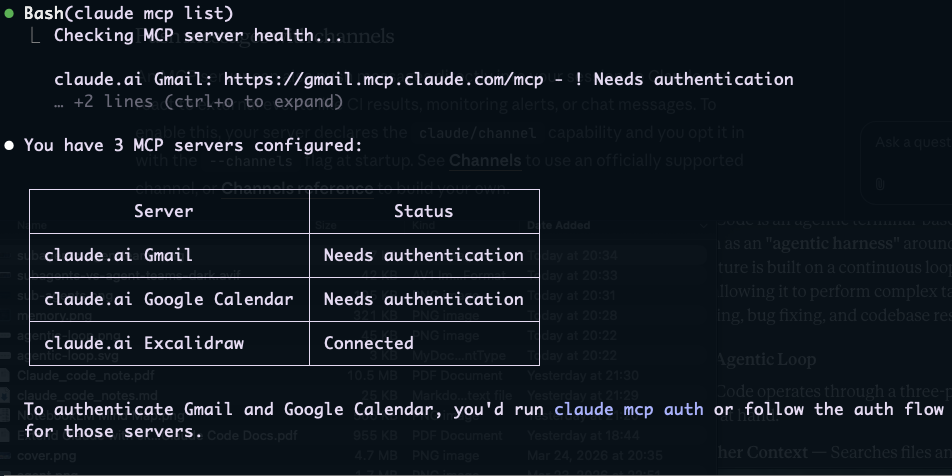 List out available mcp servers